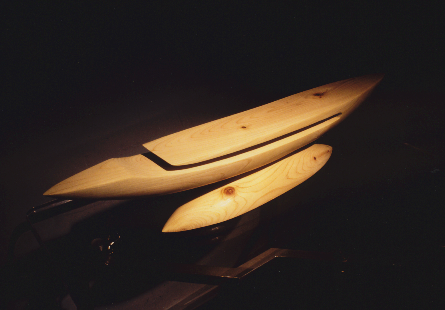 "Ship in Meditation-M1"　Wood Japanese cypress 70×9×20cm