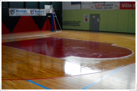 DIF Sports - Modification de tracés basket - Parquet