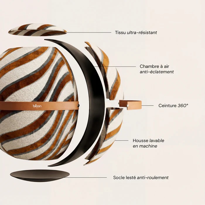 Siège Bloon Paris Casamance avec tissu premium et assise dynamique élégante