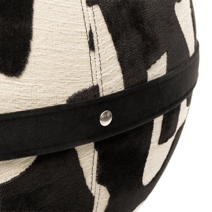 Assise dynamique Bloon Casamance Noir et Blanc pour un intérieur contemporain