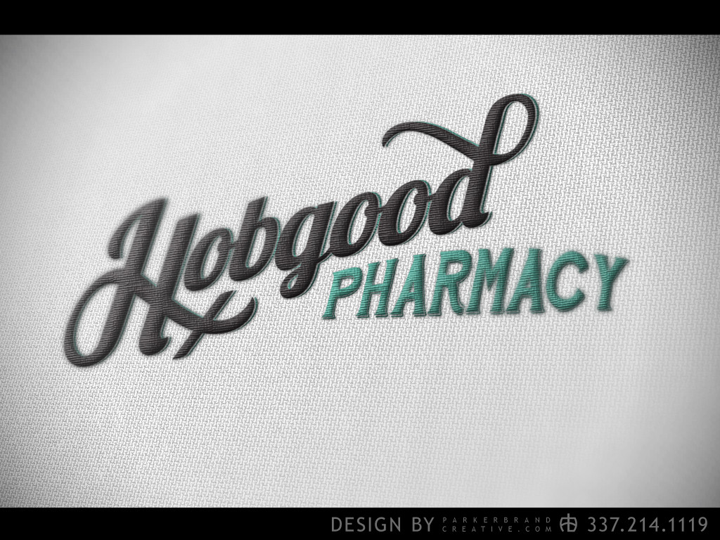 Hobgood Pharmacy Logo Design Lake Charles Parker Brand Advertising • Marketing • Graphic