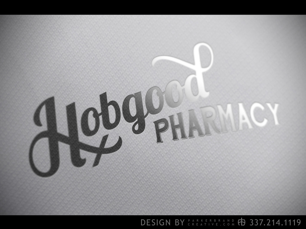 Hobgood Pharmacy Logo Design Lake Charles Parker Brand Advertising • Marketing • Graphic