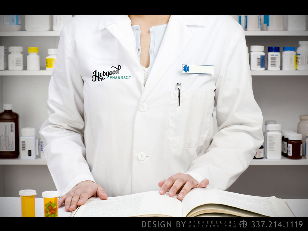 Hobgood Pharmacy Logo Design Lake Charles Parker Brand Advertising • Marketing • Graphic