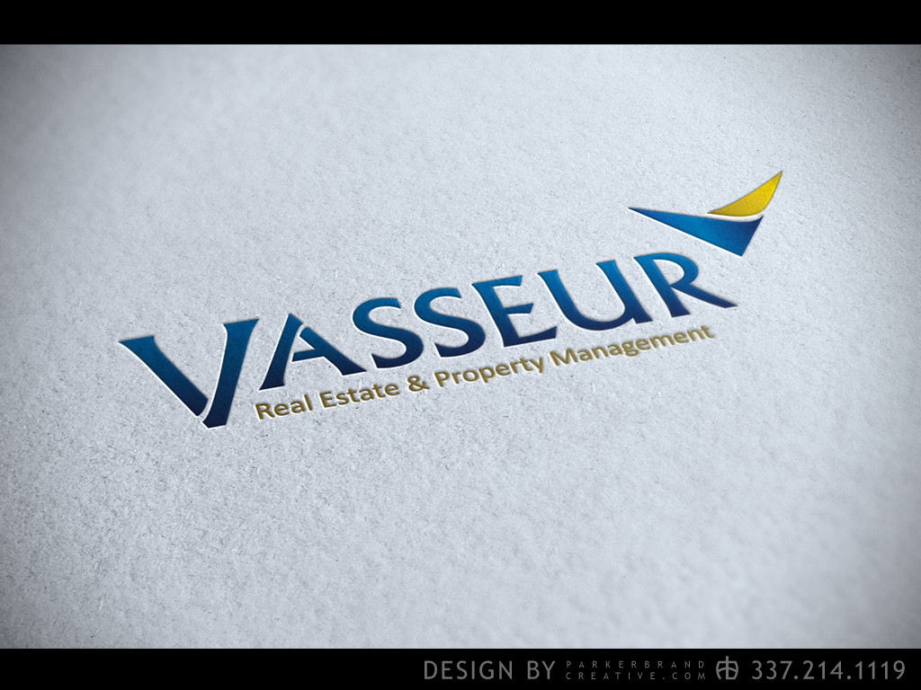 Vasseur Real Estate Logo Design Lake Charles Parker Brand