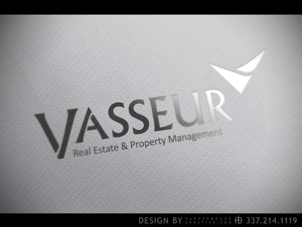 Vasseur Real Estate Logo Design Lake Charles Parker Brand