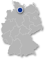 Grafik: Immobilienposition auf Deutschlandkarte: Wallhöfe, Hamburg / Copyright DEUTSCHE IMMOBILIEN Entwicklungs GmbH