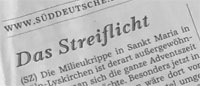Die SÜDDEUTSCHE ZEITUNG im Streiflicht