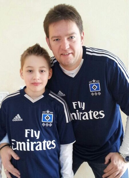 Axel Linneweber mit Sohn Kevin