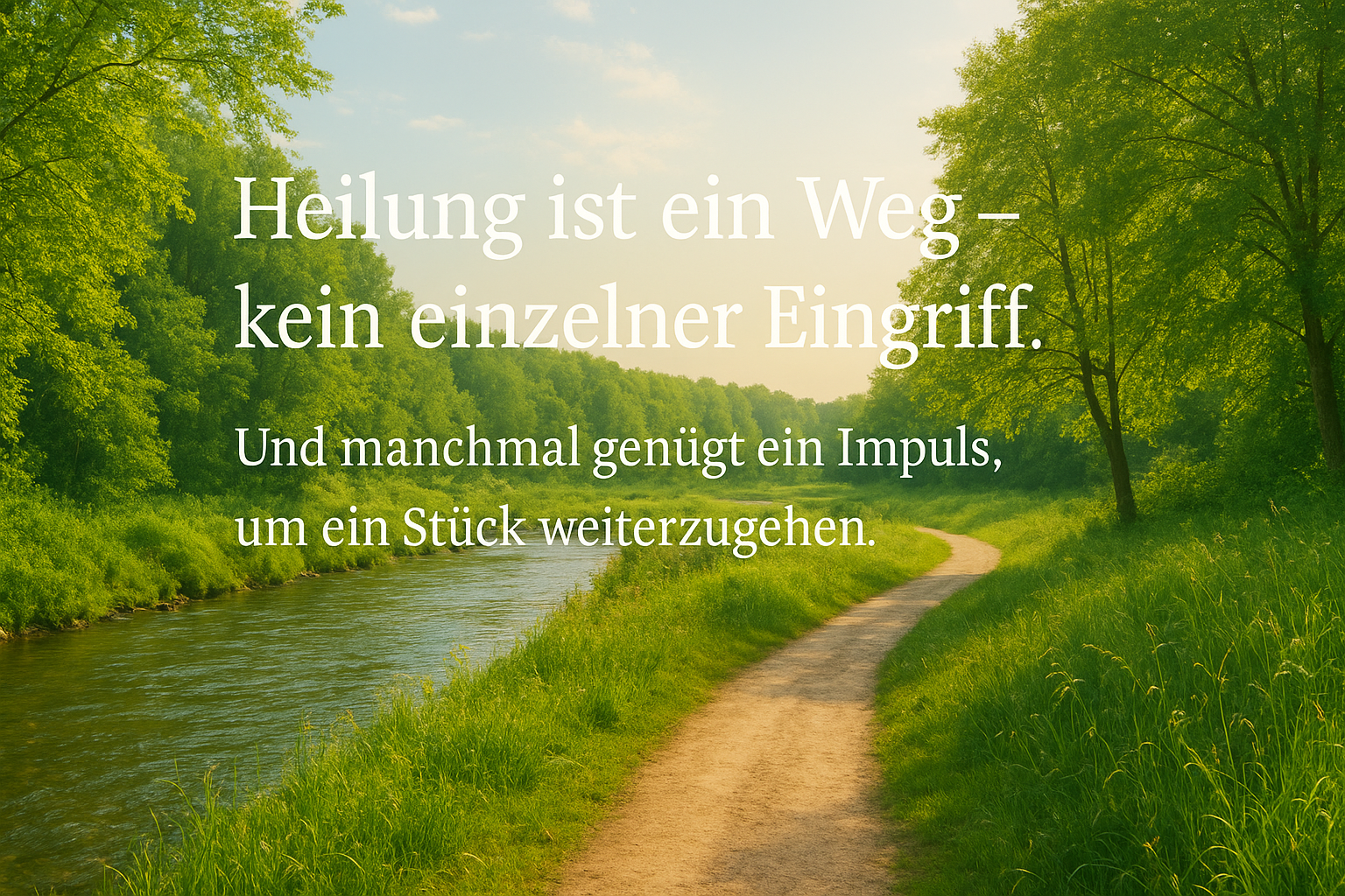 Es ist eine Reise auf die man sich begeben kann, auf der wir schon sind ,bewusst oder unbewusst.