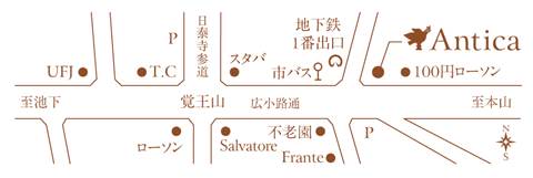 AnticaMap、地図