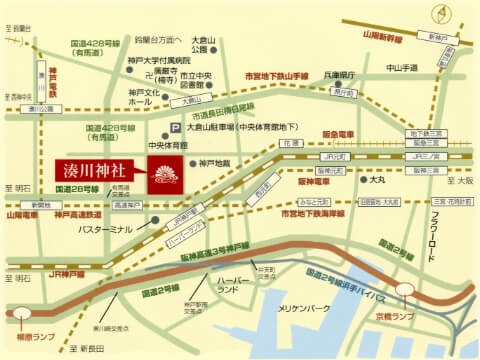 湊川神社 楠公会館 MAP