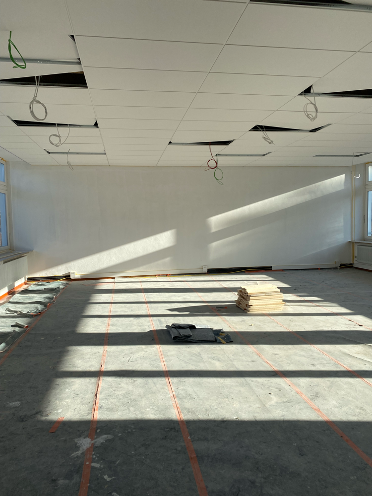 02/2022: Sanierung der ersten Klassenzimmer 