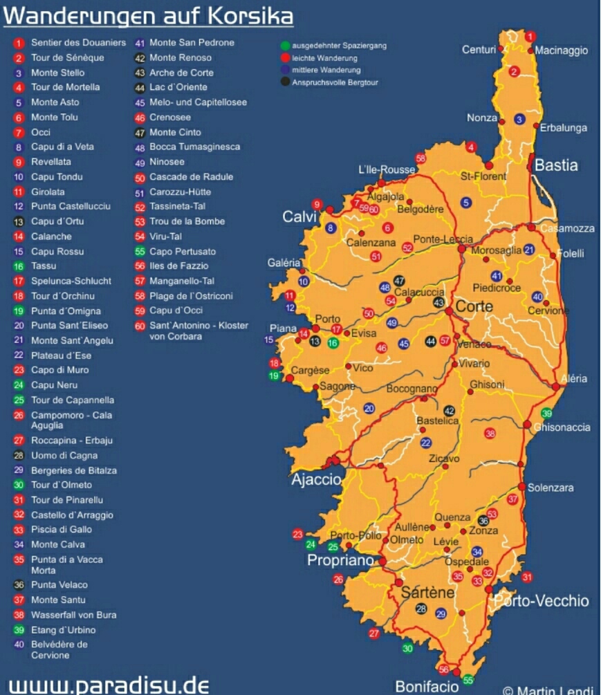 michelin karte korsika 2018 Korsika 1. Teil   Fips Womoreisen