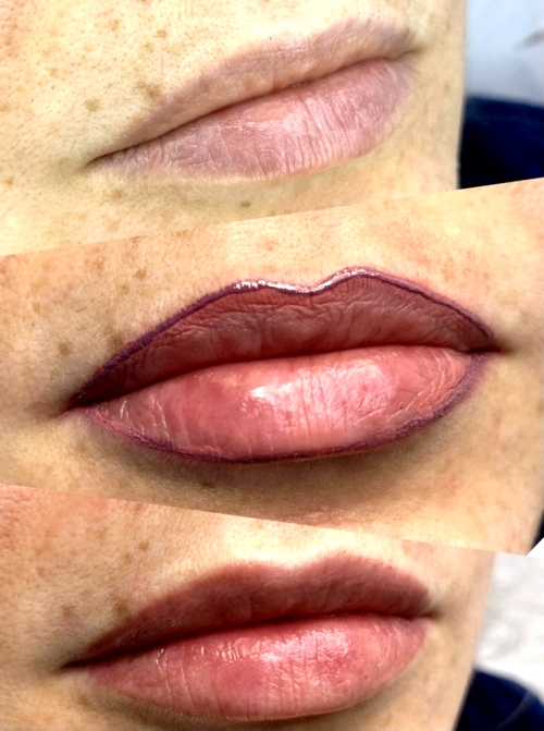 levres maquillage permanent pigment coloration contour lips bouche