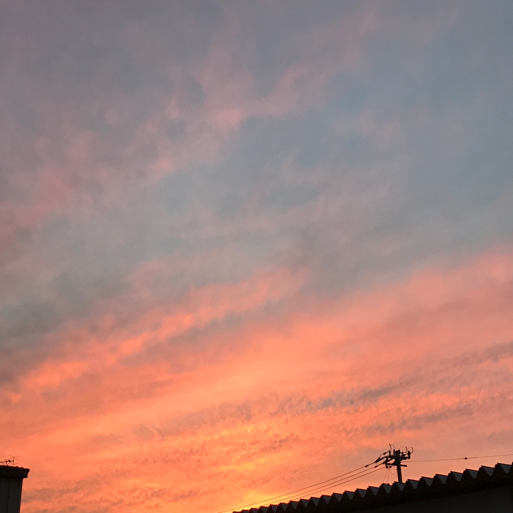 今日の夕空