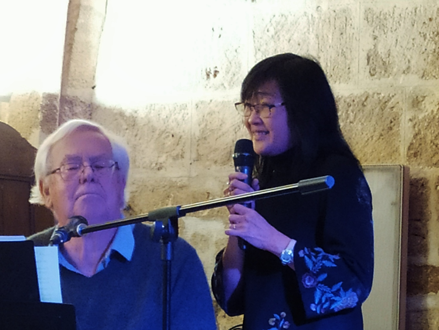 Mélinda et Pierre Koest chantent Desnos - Montpellier 04 11 2021 - Photo Danielle Ferré