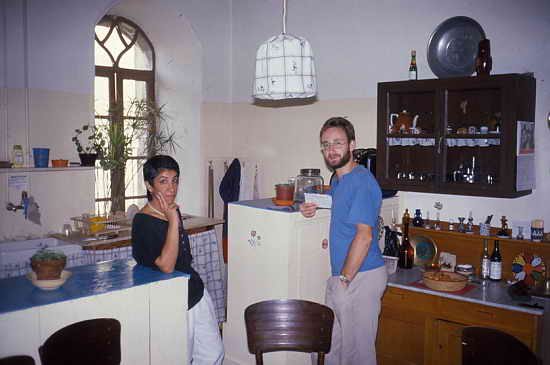 Nurit Moalim, the translator of the exhibition texts into Hebrew, and a volunteer at Beit Noah, Musrara, Jerusalem. Photograph: Peter Rühe