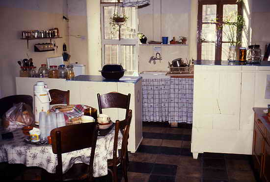 Kitchen of Beit Noah (Noah House) at Musrara, Jerusalem. Photograph: Peter Rühe