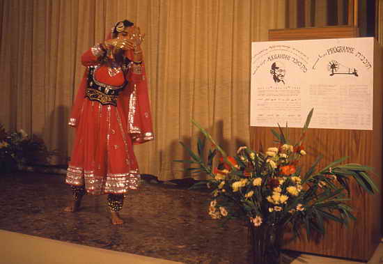 Yarden Talegarkar during her dance performance. Photograph: Peter Rühe