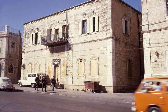 The building in which Beit Noah (Noah House) was located on the first floor at Musrara, Jerusalem. Photograph: Peter Rühe