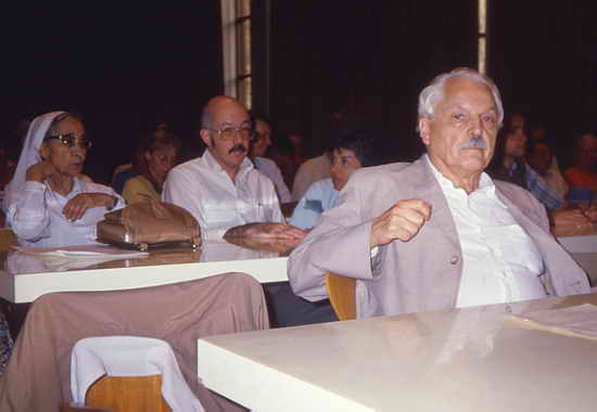 Dr. Rainer Hildebrandt (right), founder director of the Human Rights Museum, Berlin. Photograph: Peter Rühe