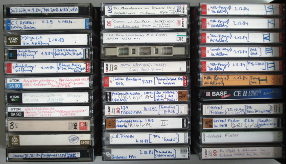 300 Audio Cassettes on Mahatma Gandhi, India and India's independence movement