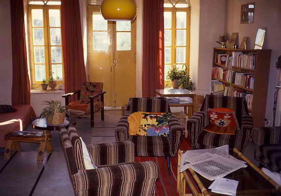 Common room of Beit Noah (Noah House) at Musrara, Jerusalem. Photograph: Peter Rühe