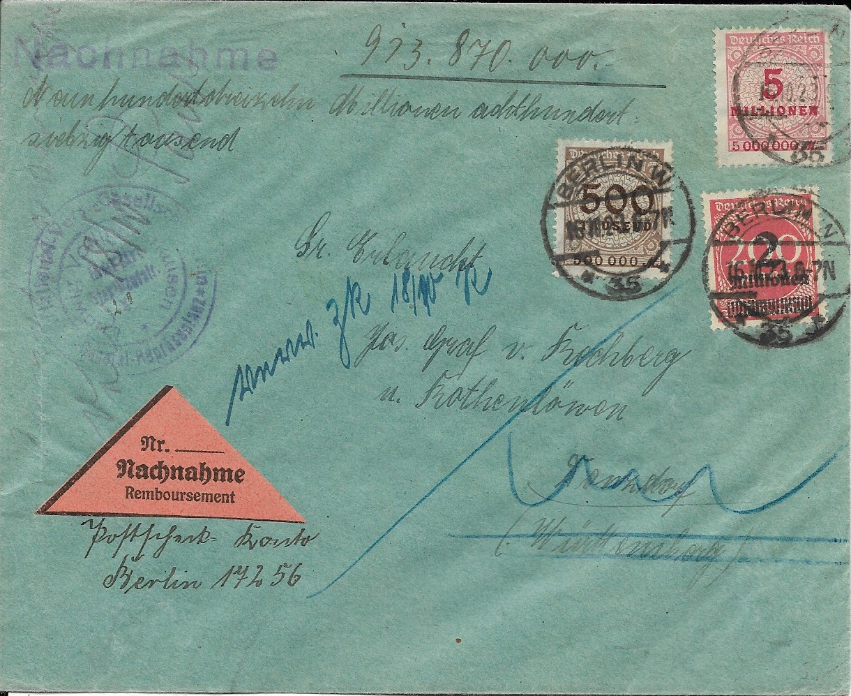 Hyperinflation Withdrawn stamps