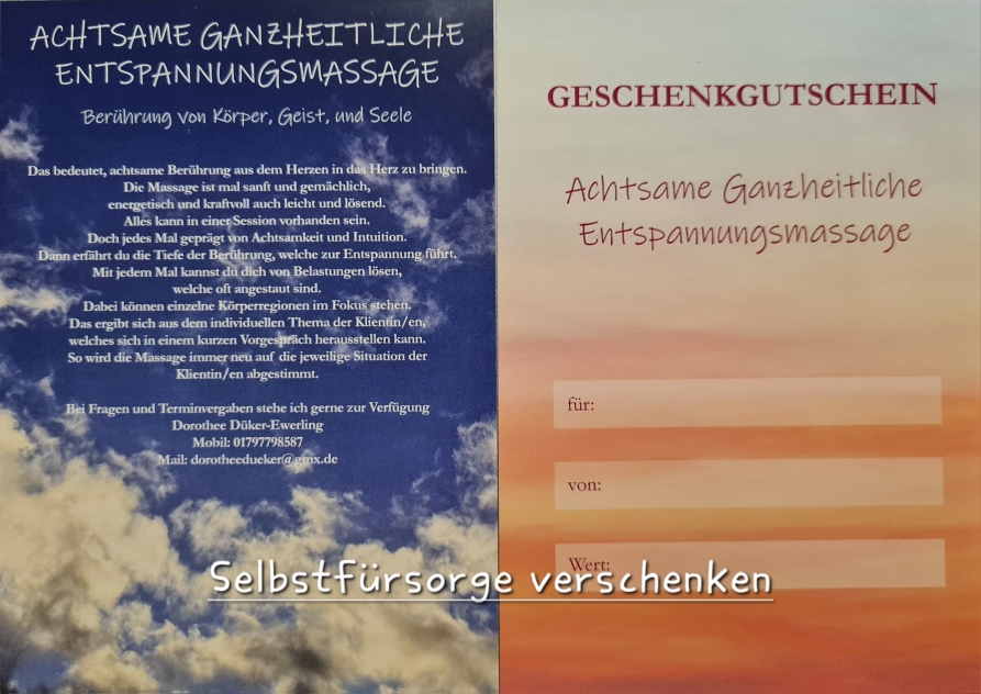 Zeitangebot von 45 bis 90 Minuten