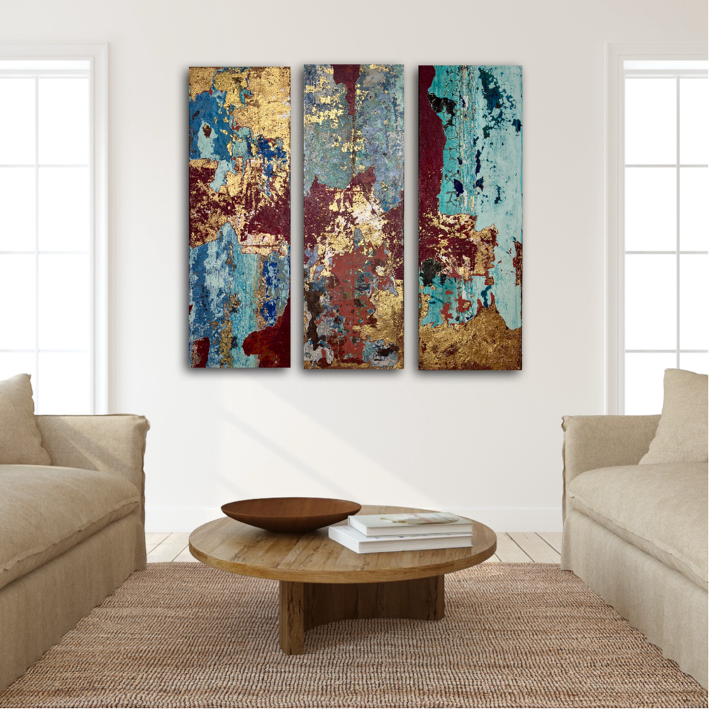 Les defis de la vie Triptiques 3x 120x40