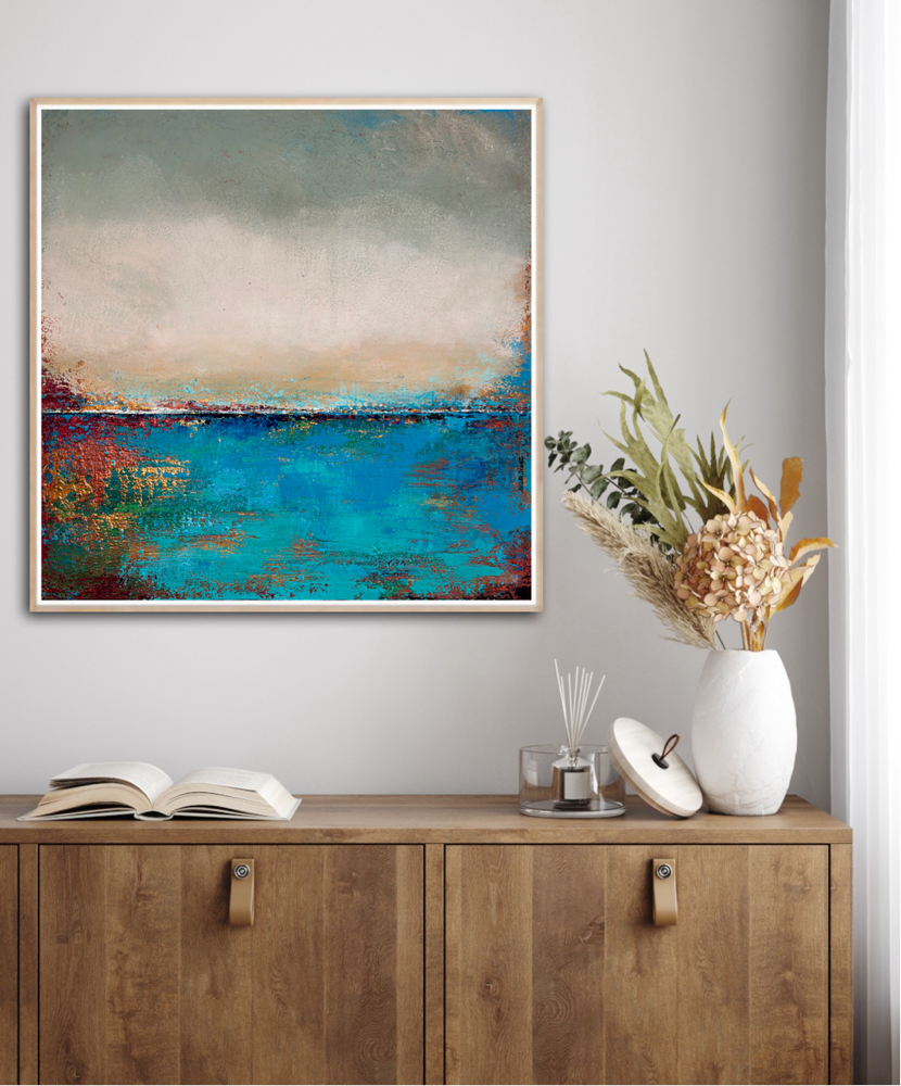 Shimmering sea 70x70