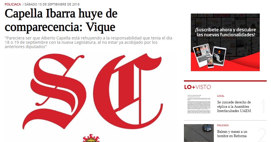Periódico digital en Morelos como muchos otros dicen la verdad de Capella Ibarra