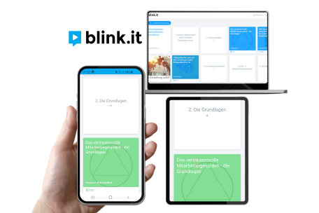 Blinkit, Online-Kurs, Lernplattform, Mobiles Lernen, Smartphone