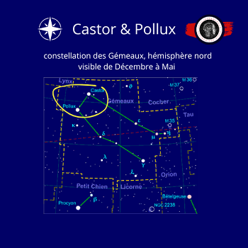 Castor & Pollux, étoiles esprit et force