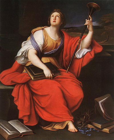 Clio peint par Pierre Mignard vers 1689