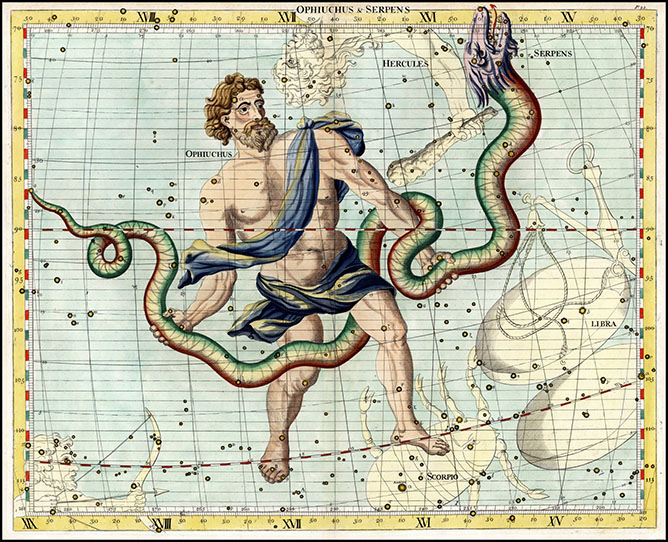 La constellation du serpentaire