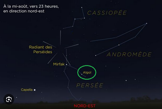 Algol visible mi-août