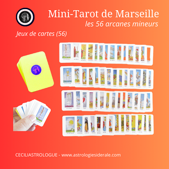 Mini-Tarot 56 arcanes mineurs