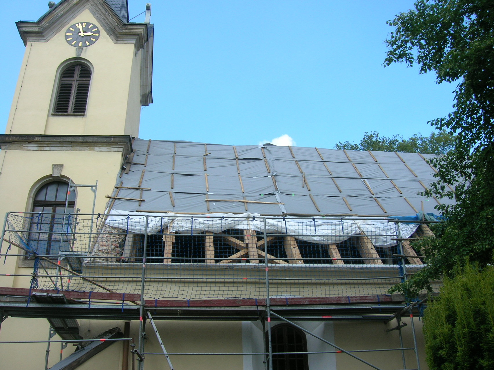 Sanierung Kirche Schwepnitz, 2009