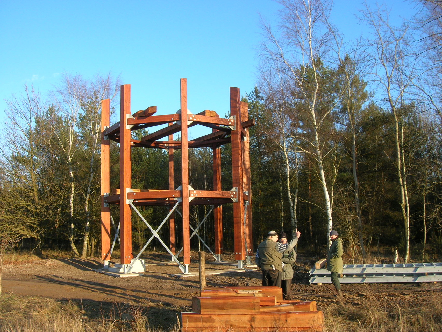 Aussichtsplattform, Naturschutzgebiet Gohrischheide bei Zeithain, 2014