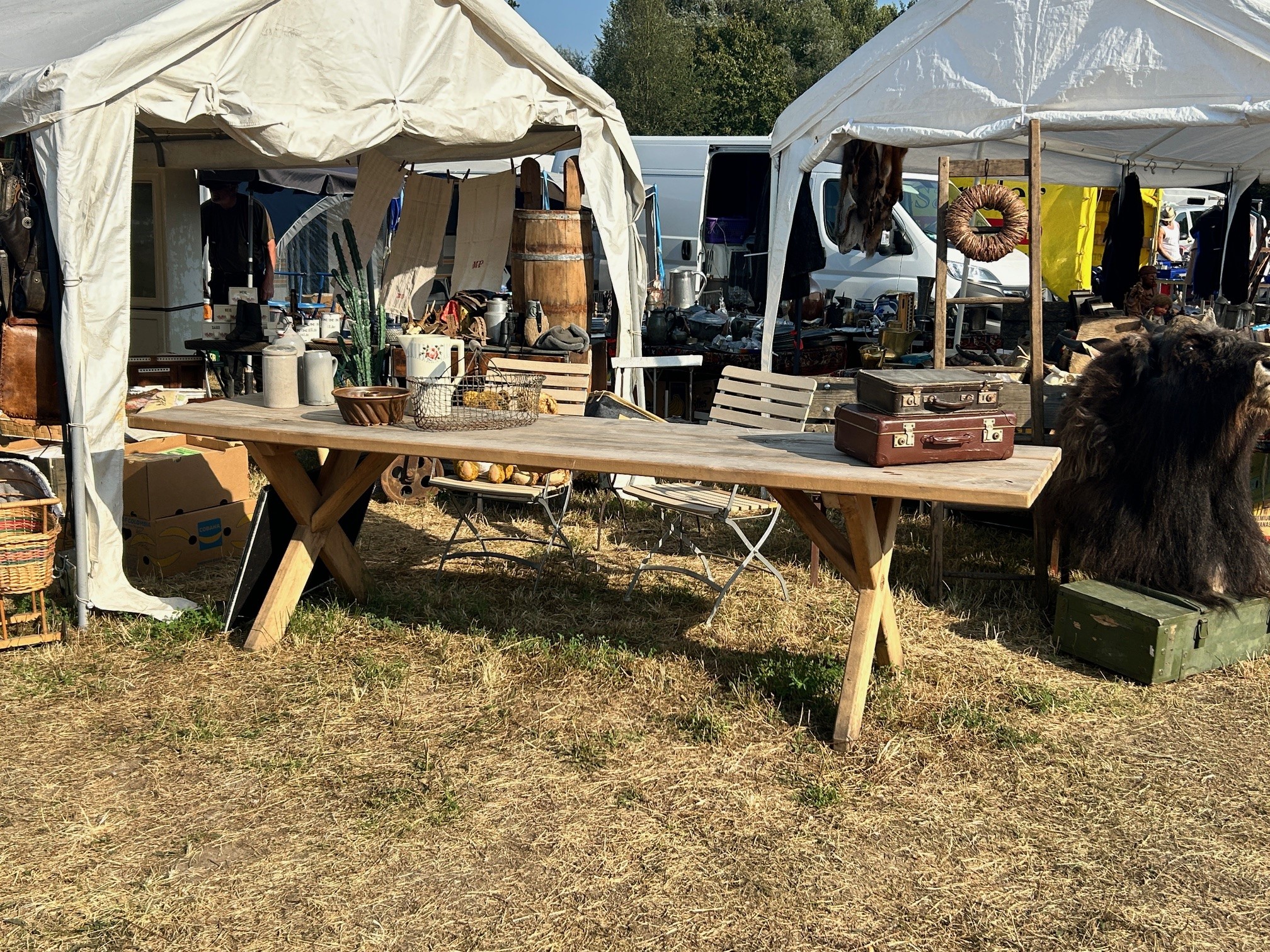 Outdoortisch, gefunden auf dem "Pferdemarkt in Havelberg"