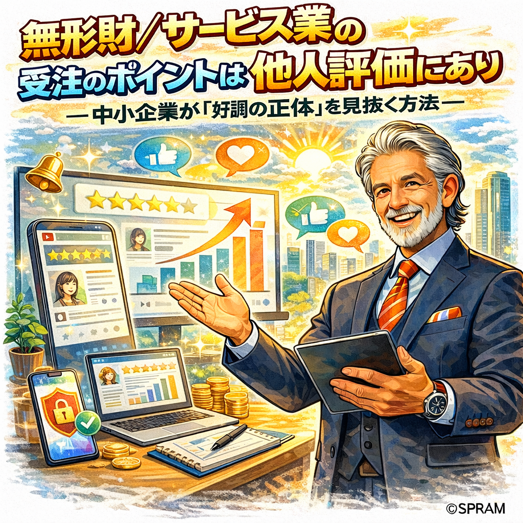 無形財／サービス業の受注のポイントは他人評価にあり