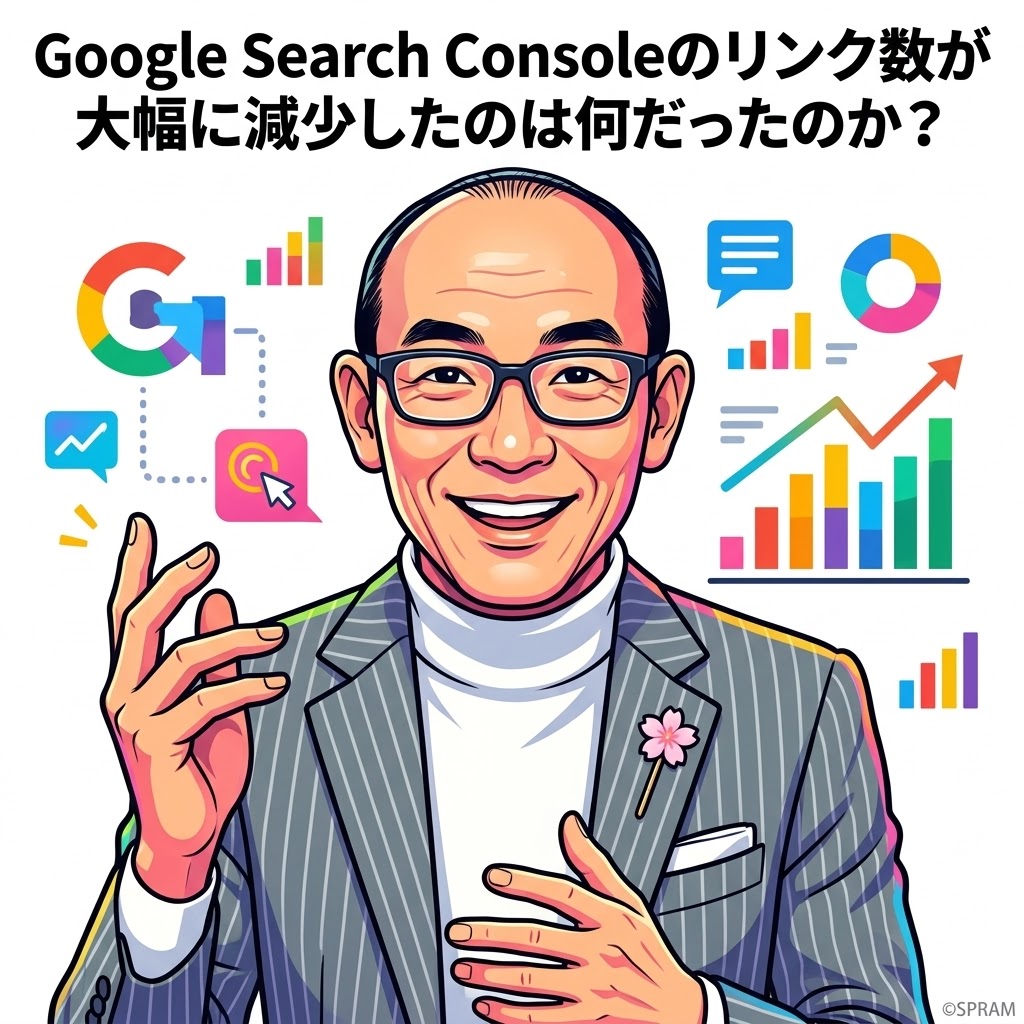 Google Search Consoleのリンク数が大幅に減少したのは何だったのか？