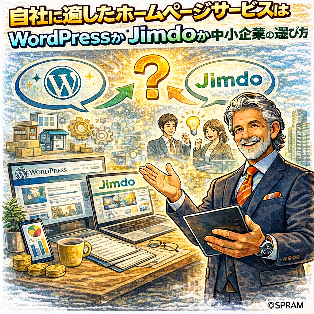 自社に適したホームページサービスはWordPressかJimdoか：中小企業の選び方