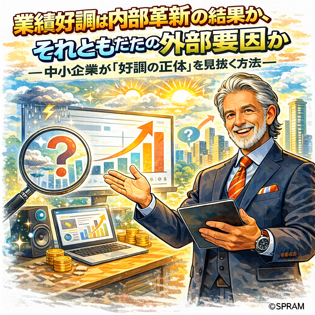 業績好調は内部革新の結果か、それともただの外部要因か―中小企業が「好調の正体」を見抜く方法