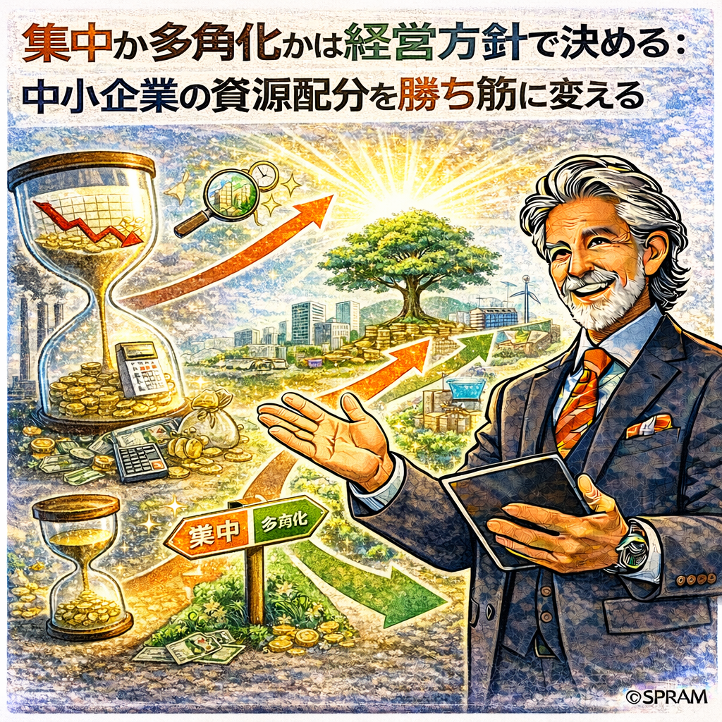 集中か多角化かは経営方針で決める：中小企業の資源配分を勝ち筋に変える