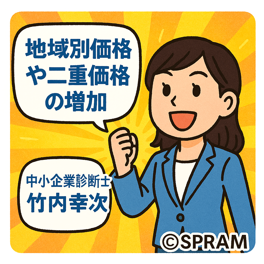 地域別価格や二重価格の増加