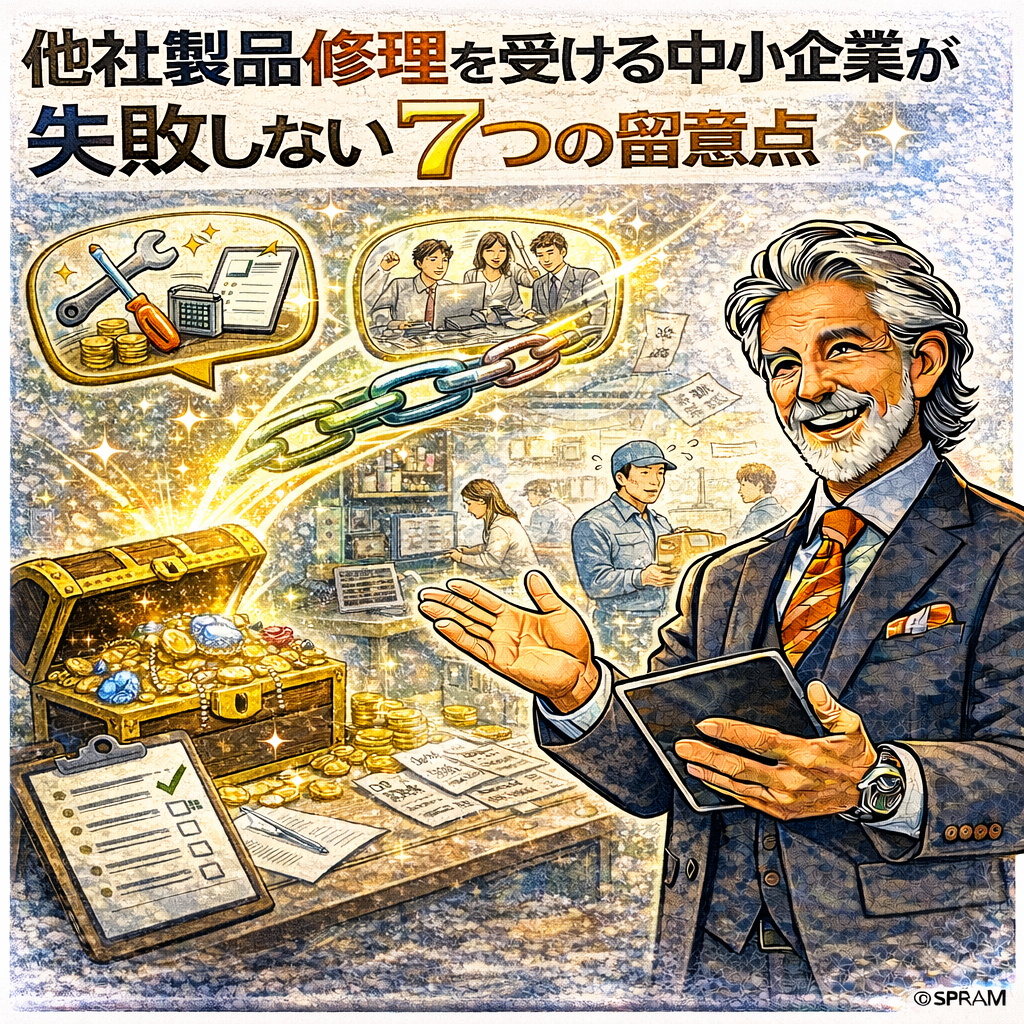 他社製品修理を受ける中小企業が失敗しない7つの留意点