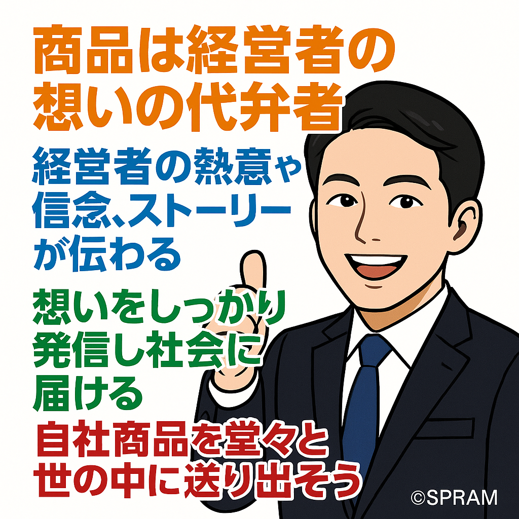 商品は経営者の想いの代弁者