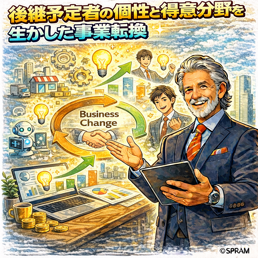 後継予定者の個性と得意分野を生かした事業転換